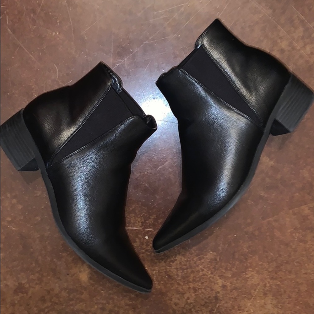 Faux Leather Booties